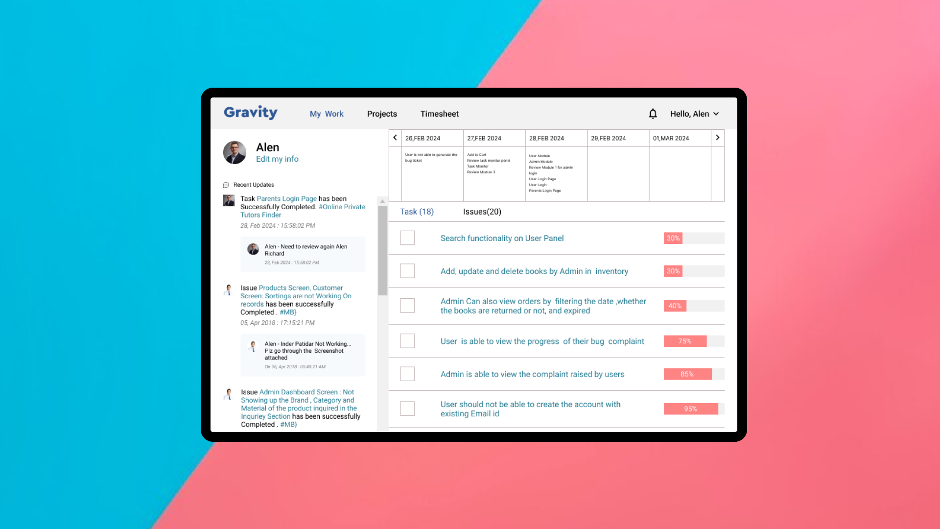 A project management tool to plan, track and collaborate projects and teams