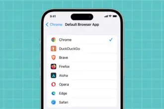 Default web browser iPhone