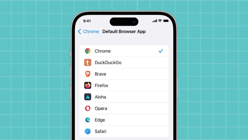 Default web browser iPhone